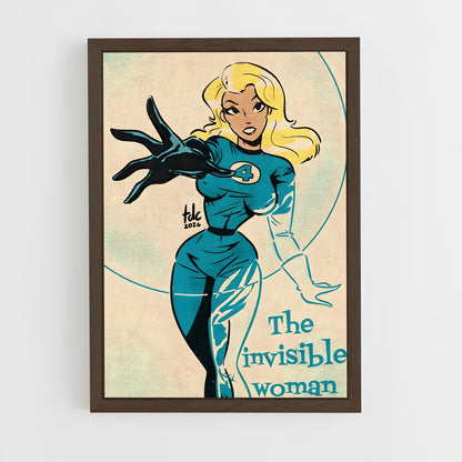 ap-invisible woman sue storm-4 cadre Bois foncé