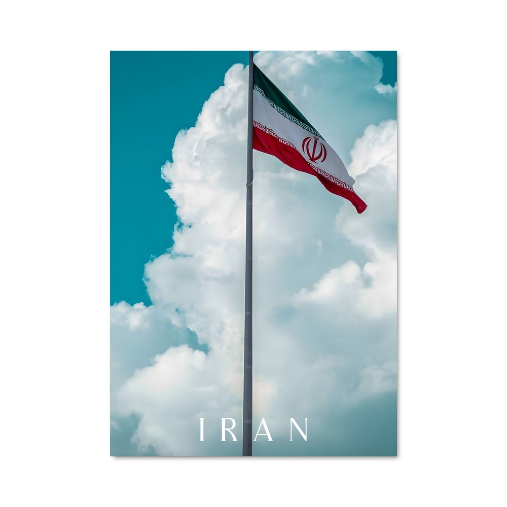Iran flag poster – Aesthetic Posters