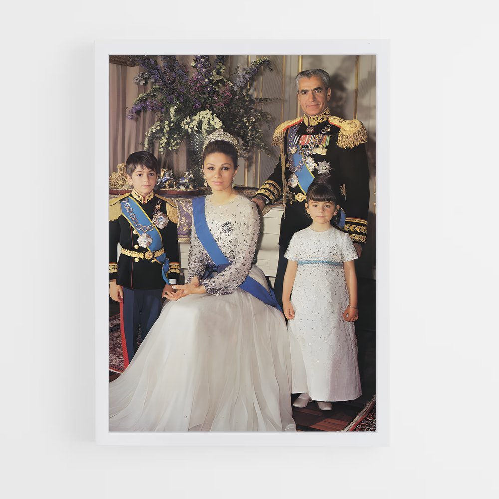 ap-iranian royal family-1 cadre Blanc