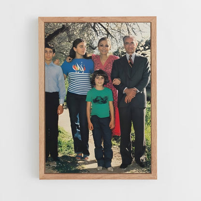 ap-iranian royal family-3 cadre Bois clair