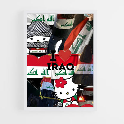 ap-iraq flag-7 cadre Blanc