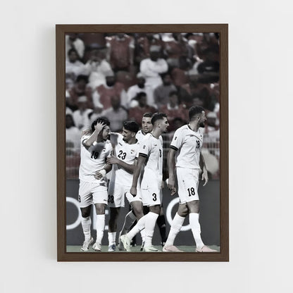 ap-iraq national football team-1 cadre Bois foncé