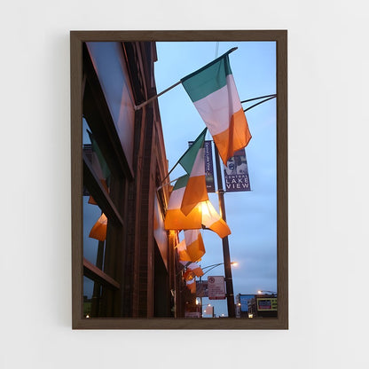 ap-ireland flag-1 cadre Bois foncé