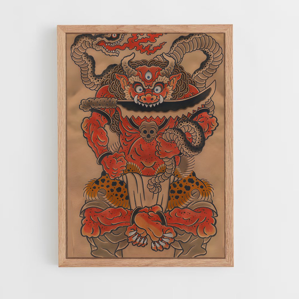 ap-irezumi-6 cadre Bois clair