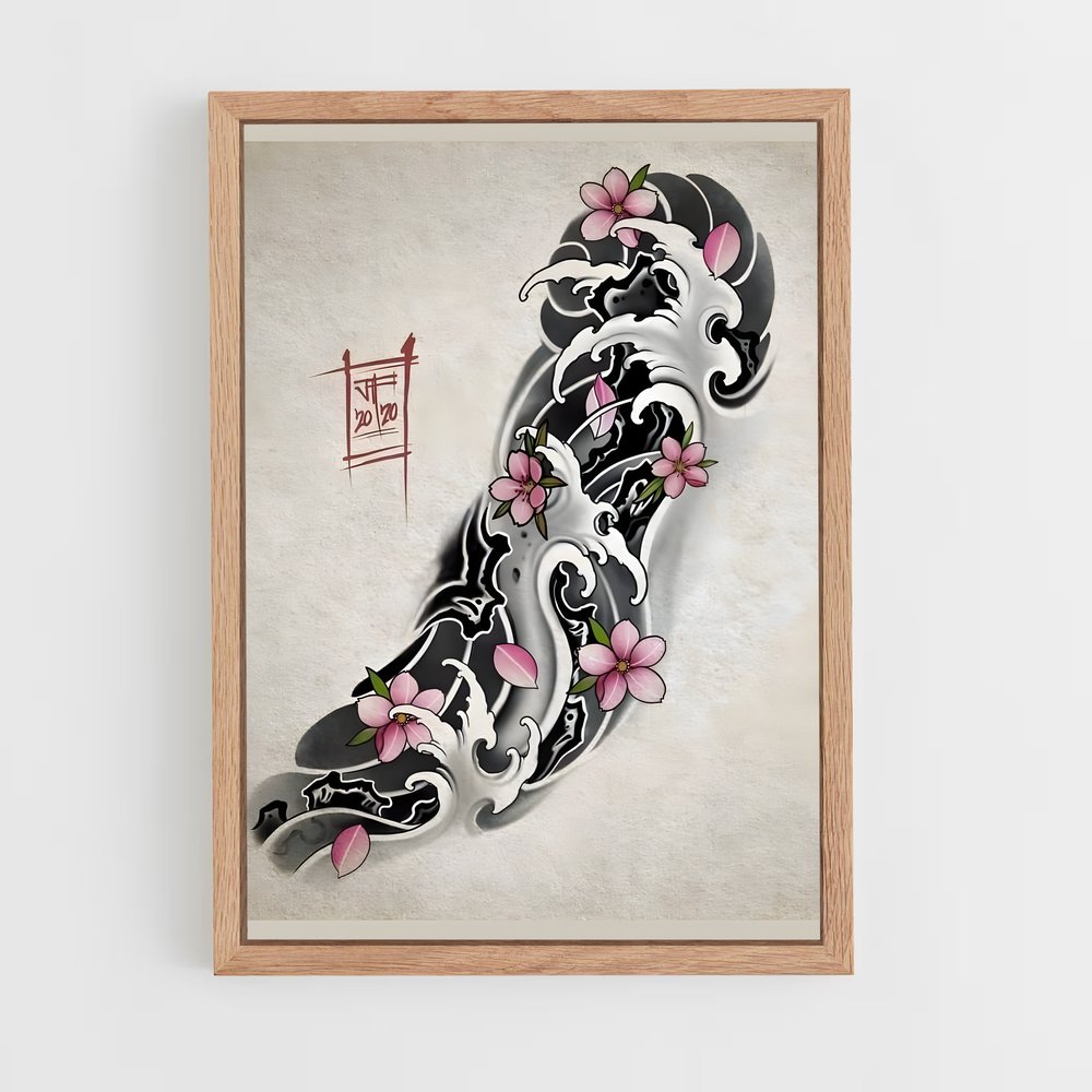 ap-irezumi-7 cadre Bois clair