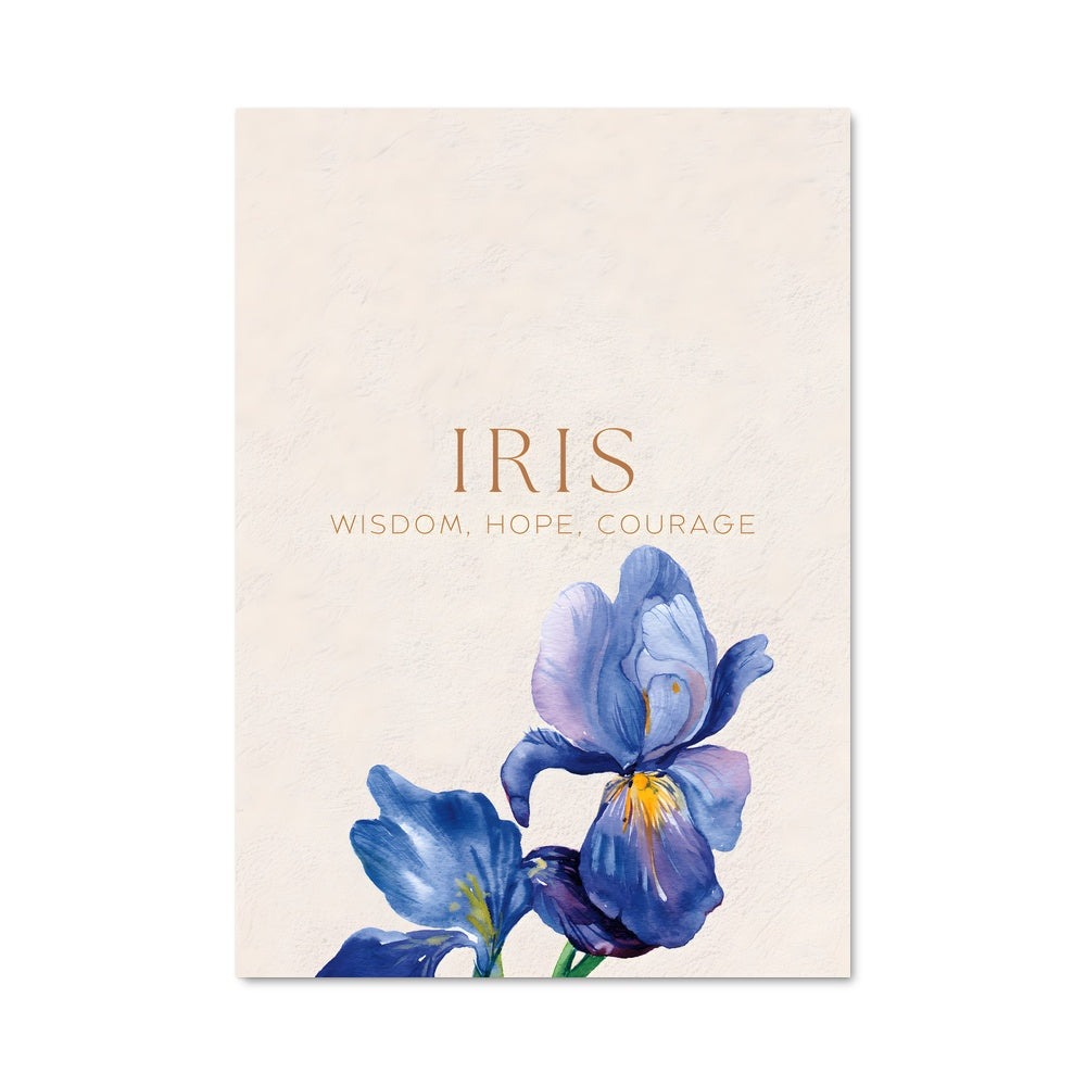 Poster Éclosion d'Iris