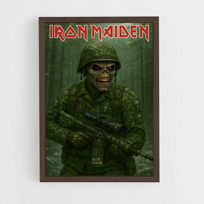 ap-iron maiden-3 cadre Bois foncé