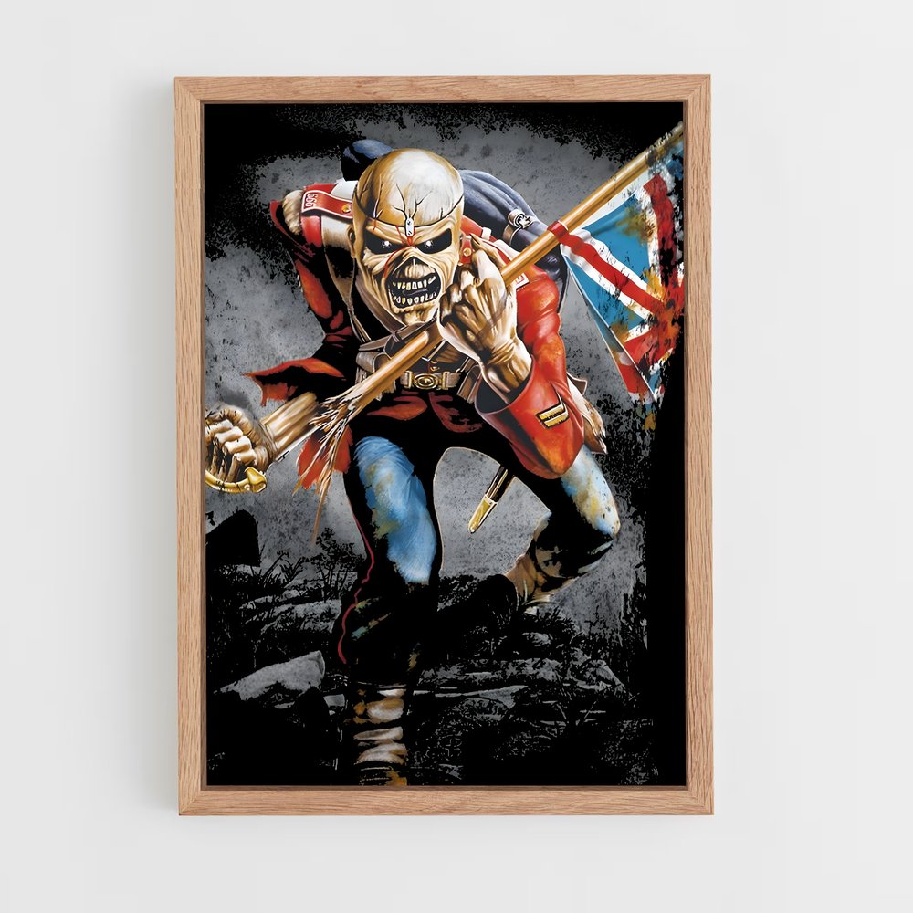ap-iron maiden-4 cadre Bois clair