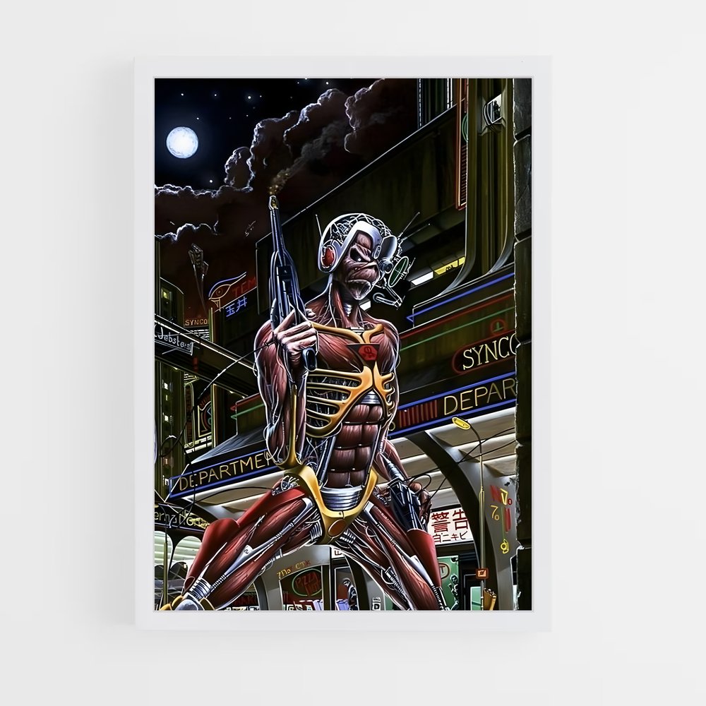 ap-iron maiden-5 cadre Blanc