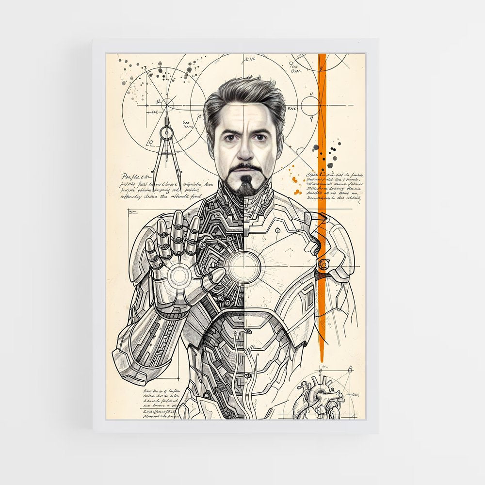 ap-iron man-12 cadre Blanc