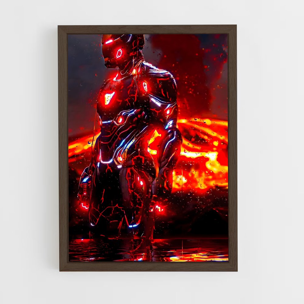 ap-iron man-13 cadre Bois foncé