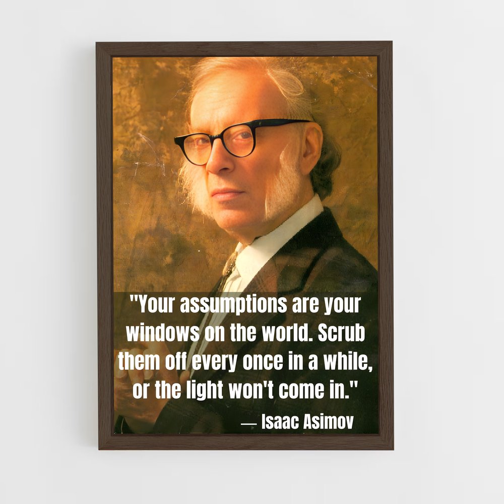 ap-isaac asimov-7 cadre Bois foncé