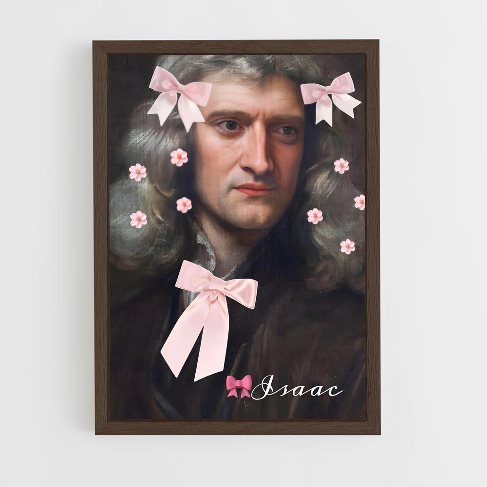 ap-isaac newton-1 cadre Bois foncé