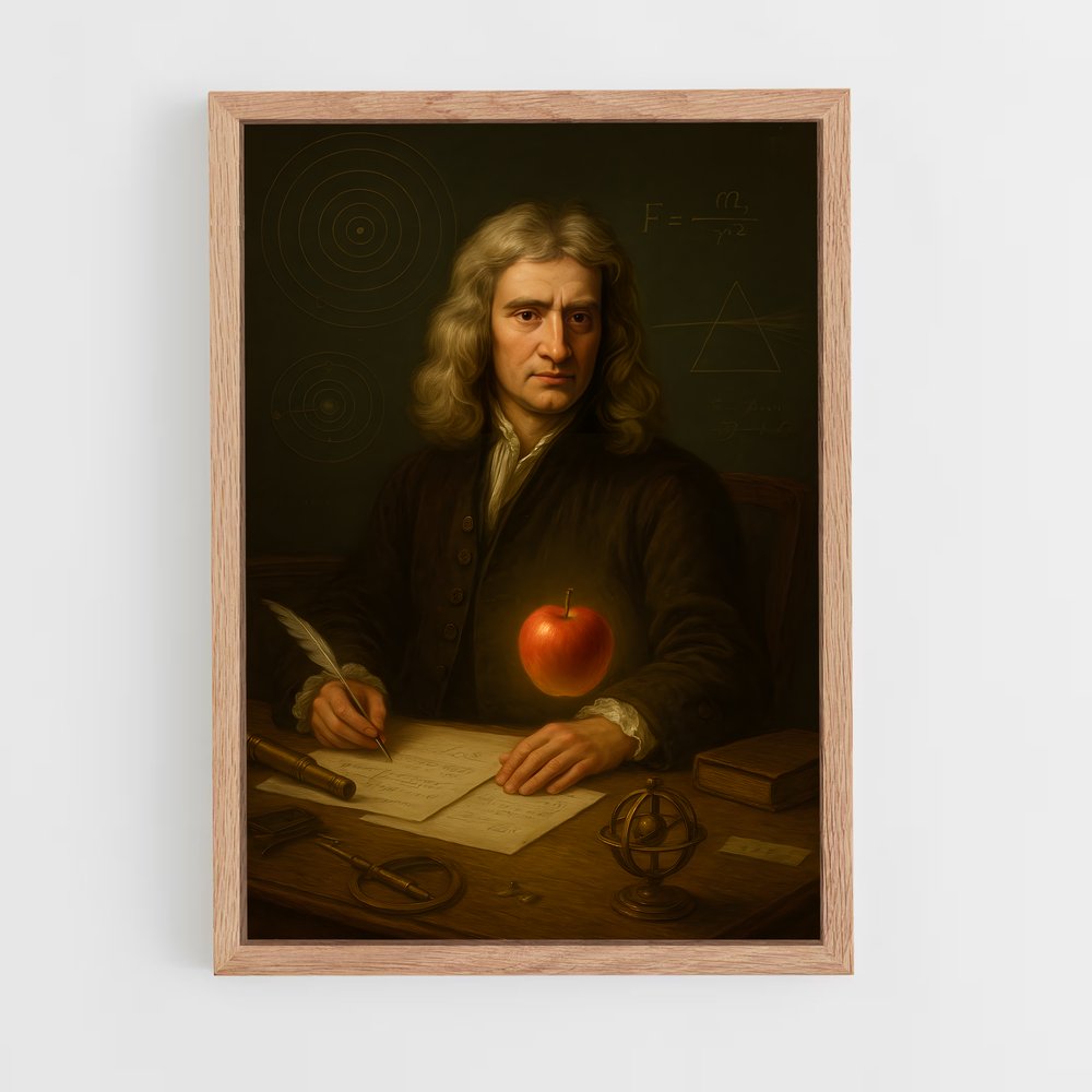 ap-isaac newton-2 cadre Bois clair