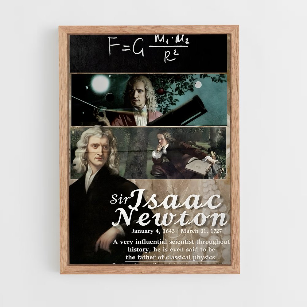 ap-isaac newton-3 cadre Bois clair