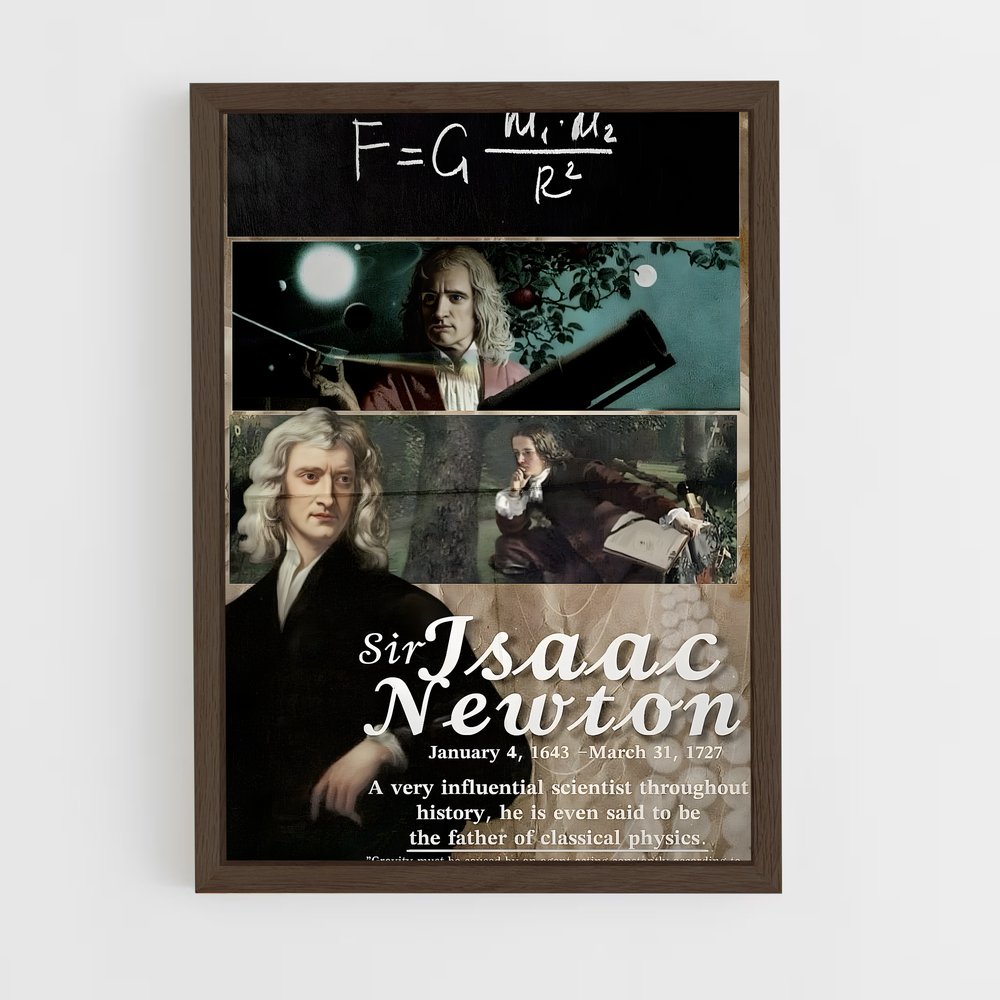 ap-isaac newton-3 cadre Bois foncé
