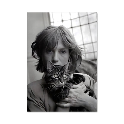 Poster Isabelle et son Chat