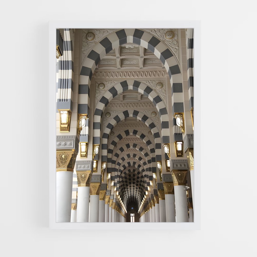 ap-islamic architecture-17 cadre Blanc