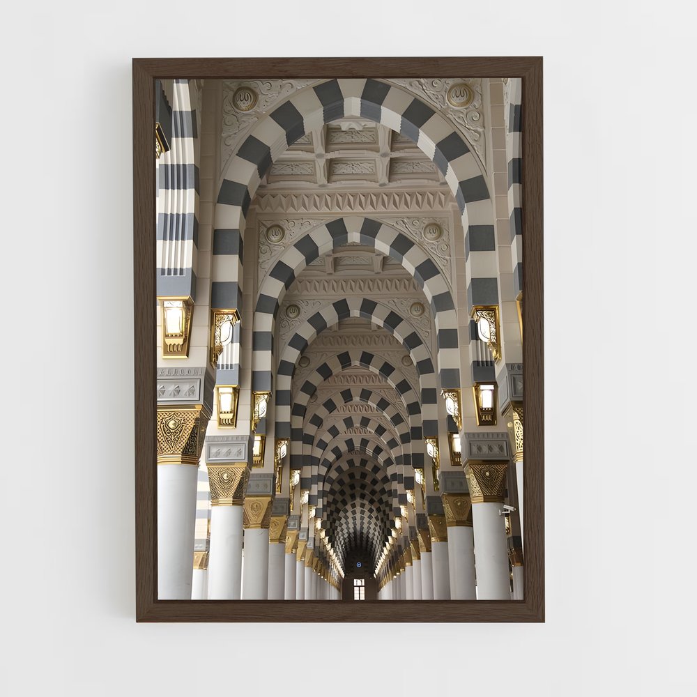 ap-islamic architecture-17 cadre Bois foncé