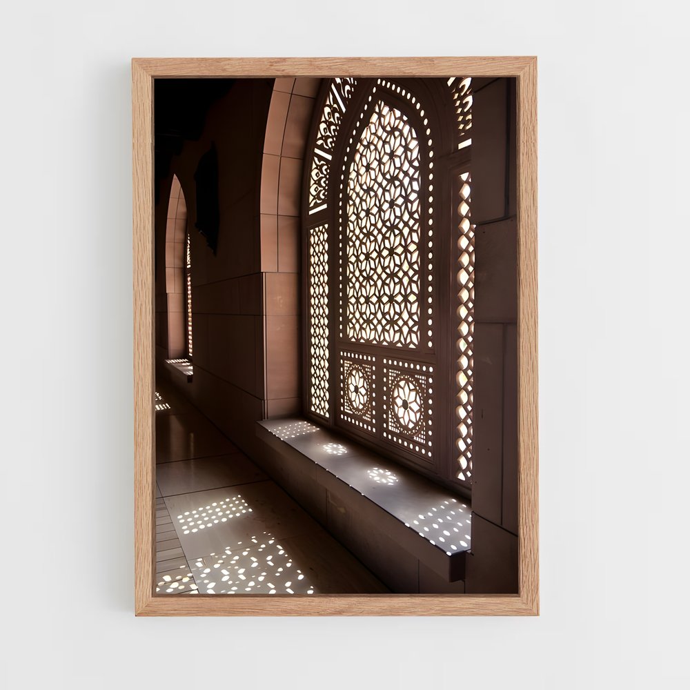 ap-islamic architecture-4 cadre Bois clair