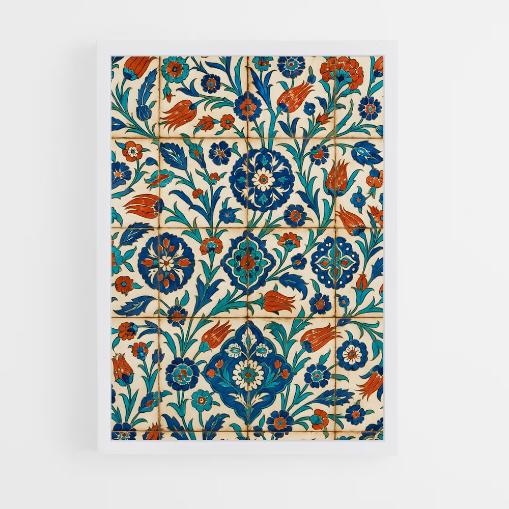 ap-islamic tiles-1 cadre Blanc