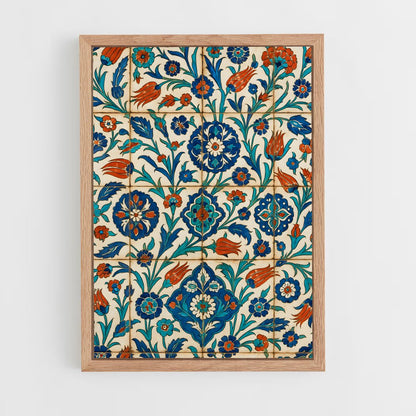 ap-islamic tiles-1 cadre Bois clair