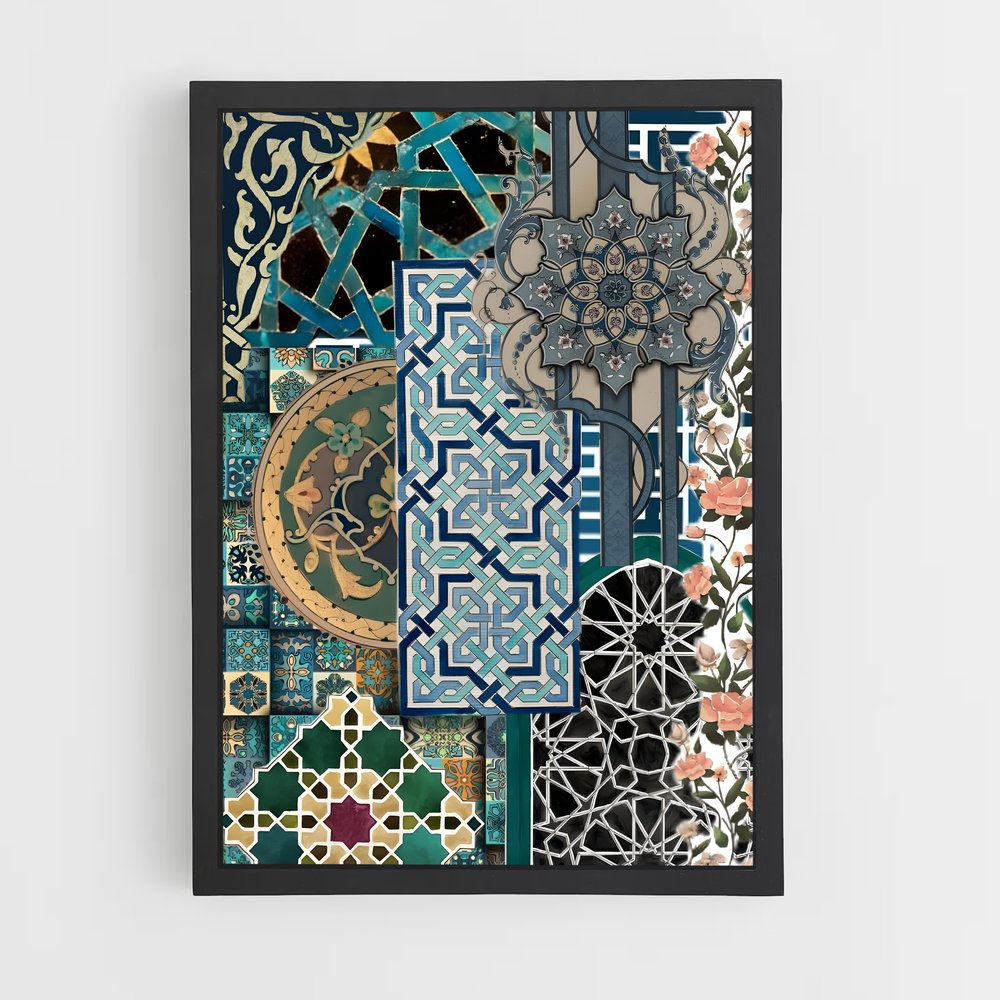ap-islamic tiles-2 cadre Noir