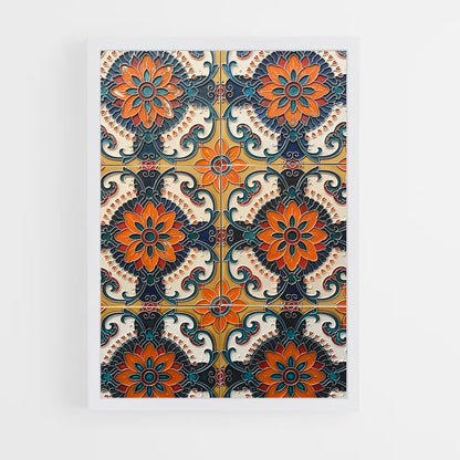 ap-islamic tiles-4 cadre Blanc