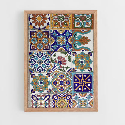 ap-islamic tiles-5 cadre Bois clair