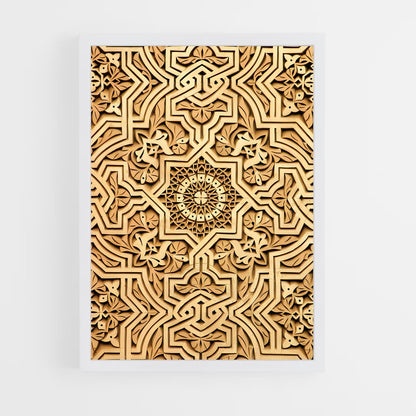 ap-islamic tiles-6 cadre Blanc