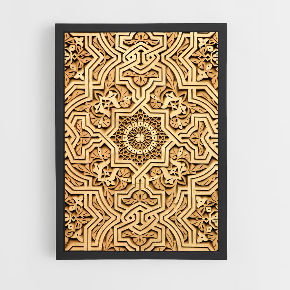 ap-islamic tiles-6 cadre Noir