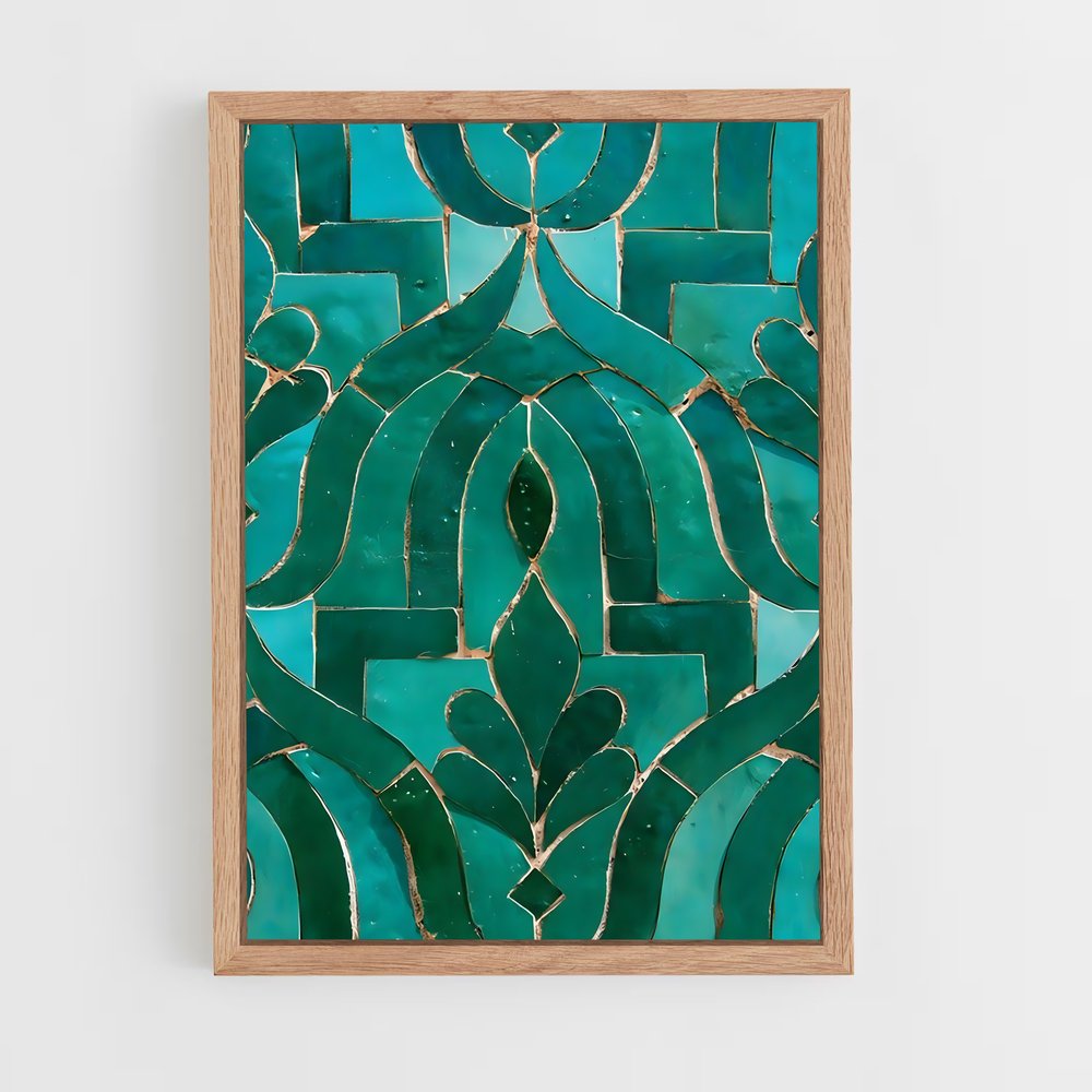 ap-islamic tiles-7 cadre Bois clair
