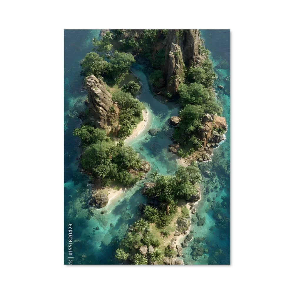 Poster Île Cachée