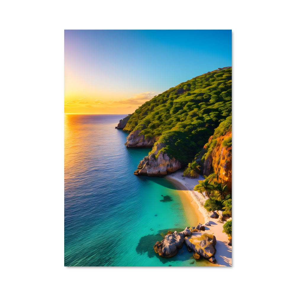 Poster Coucher de Soleil à Mozambique