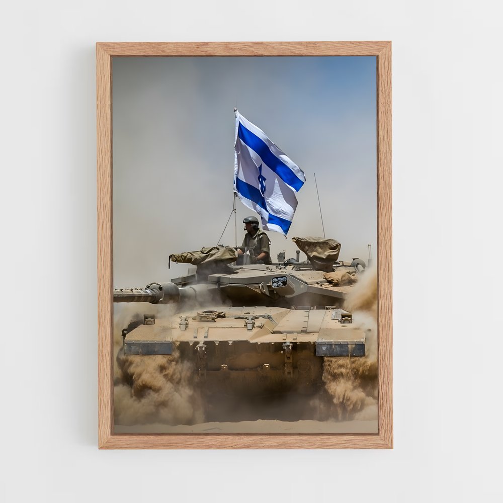 ap-israel flag-2 cadre Bois clair
