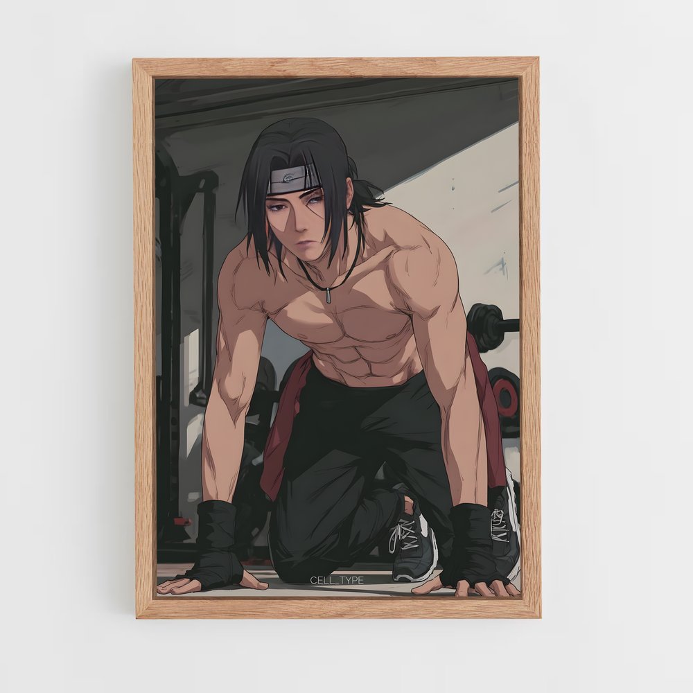 ap-itachi uchiha-2 cadre Bois clair