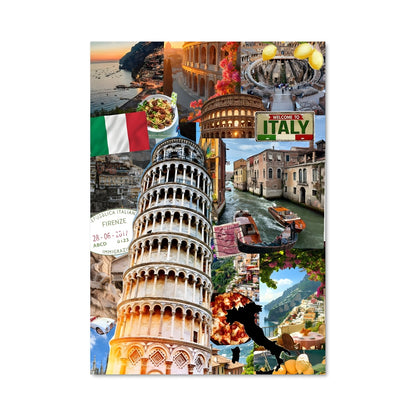 Poster Collage Italia