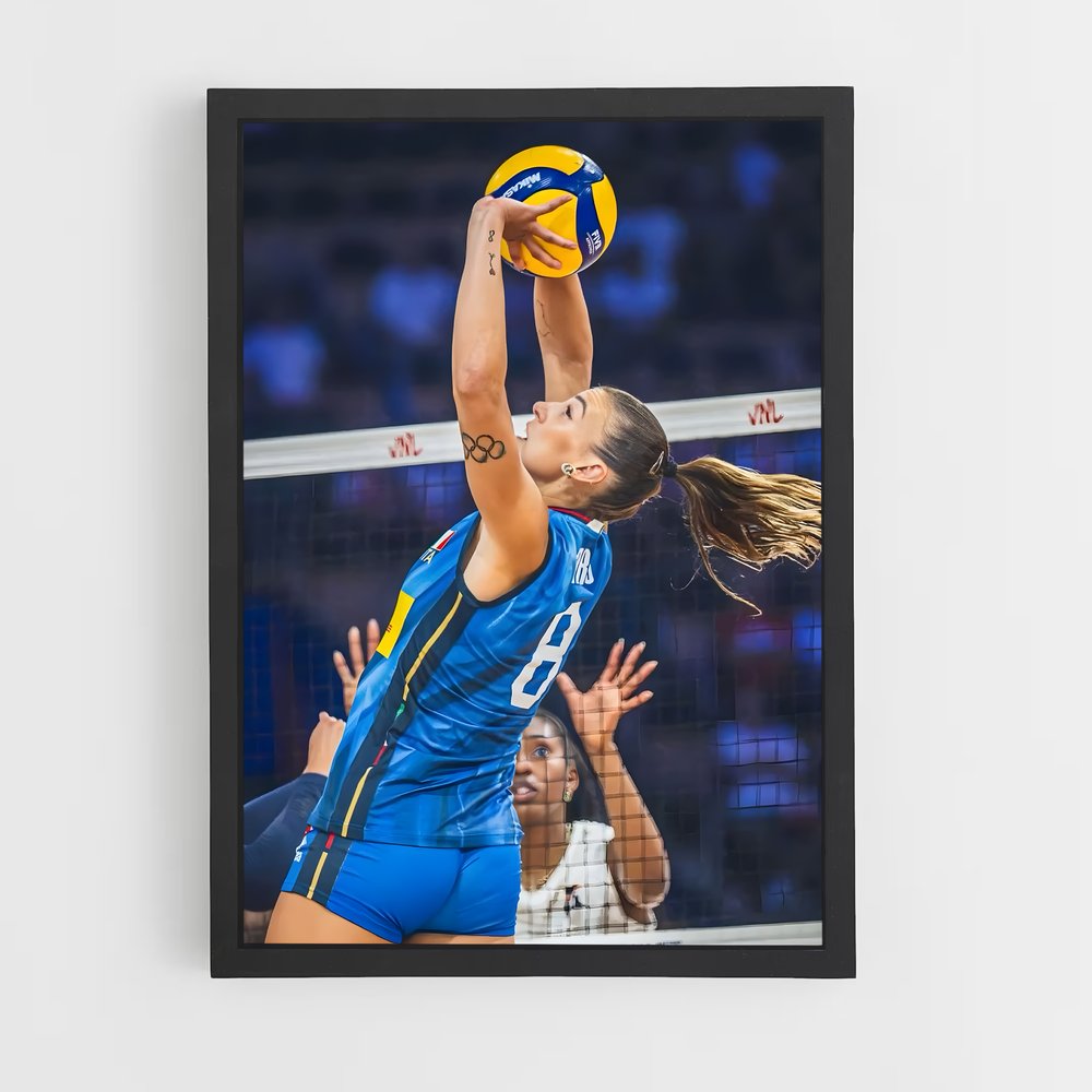ap-italy national volleyball team-2 cadre Noir