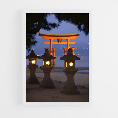 ap-itsukushima shrine-1 cadre Blanc