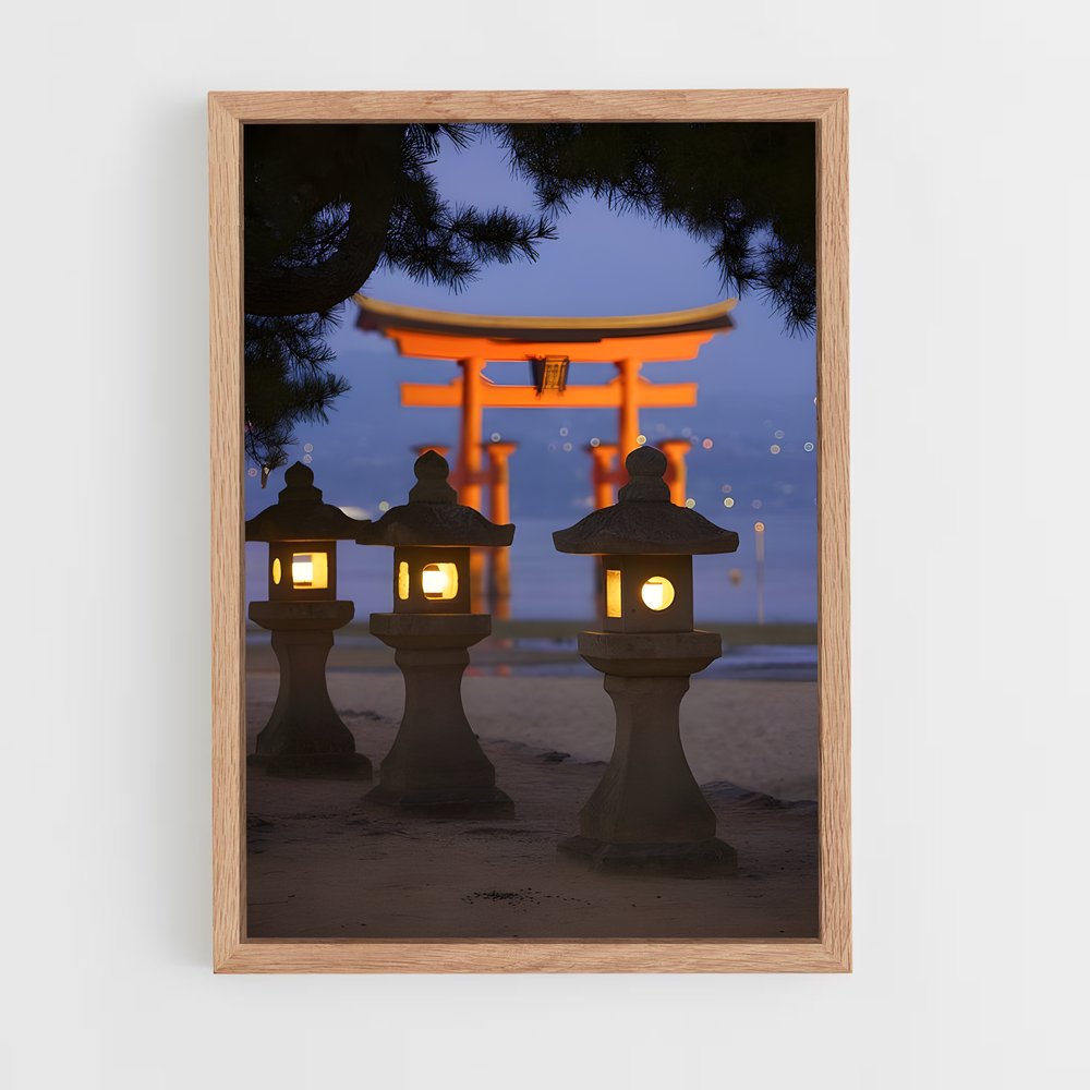 ap-itsukushima shrine-1 cadre Bois clair