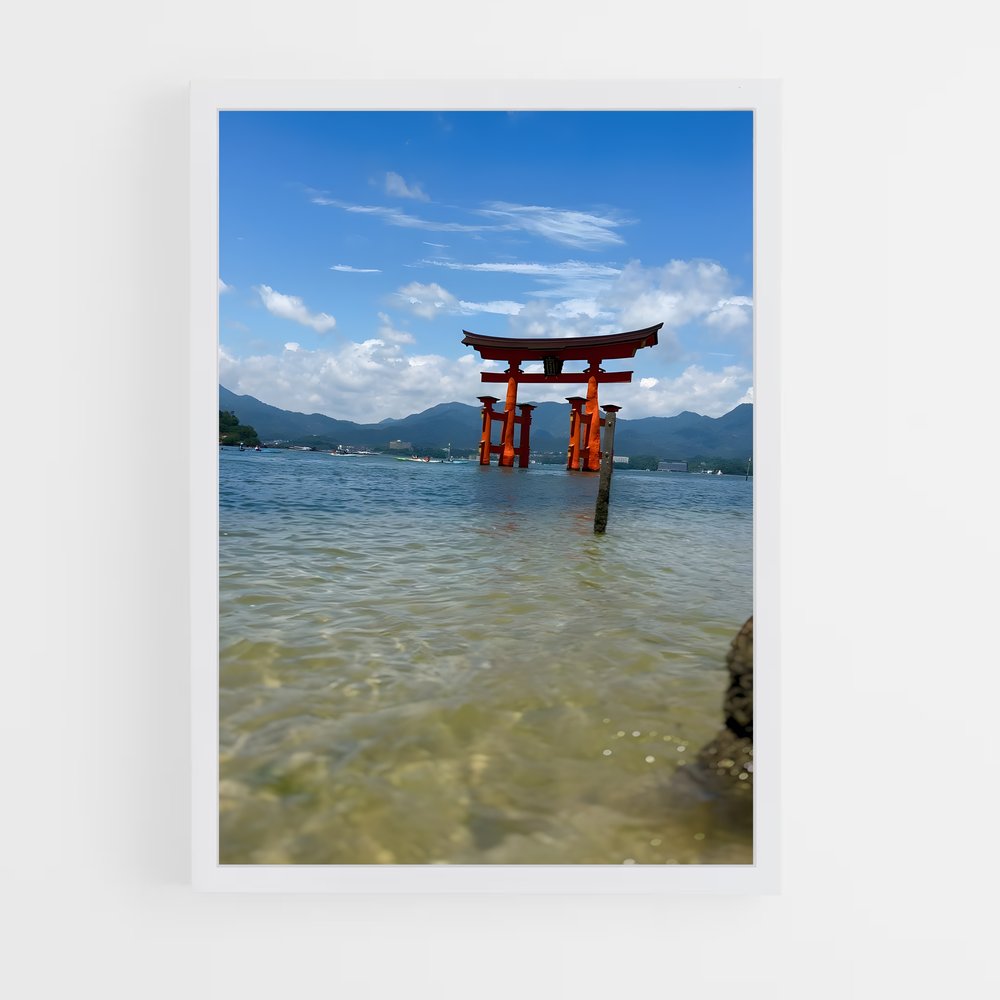 ap-itsukushima shrine-2 cadre Blanc