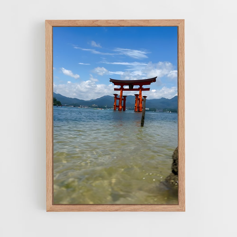 ap-itsukushima shrine-2 cadre Bois clair