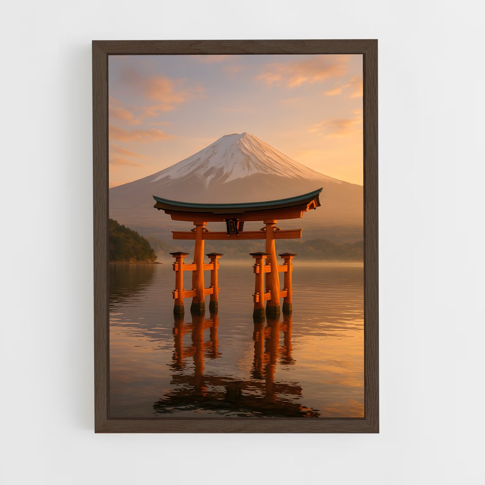 ap-itsukushima shrine-3 cadre Bois foncé