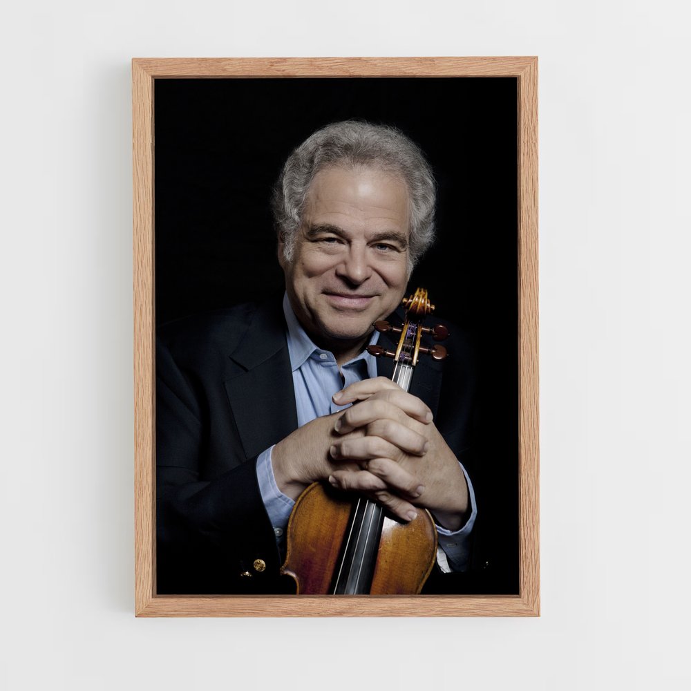 ap-itzhak perlman-1 cadre Bois clair