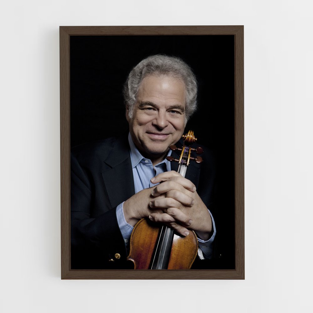 ap-itzhak perlman-1 cadre Bois foncé
