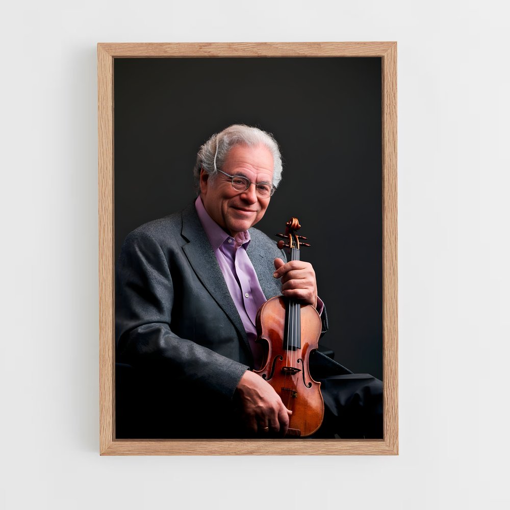 ap-itzhak perlman-3 cadre Bois clair