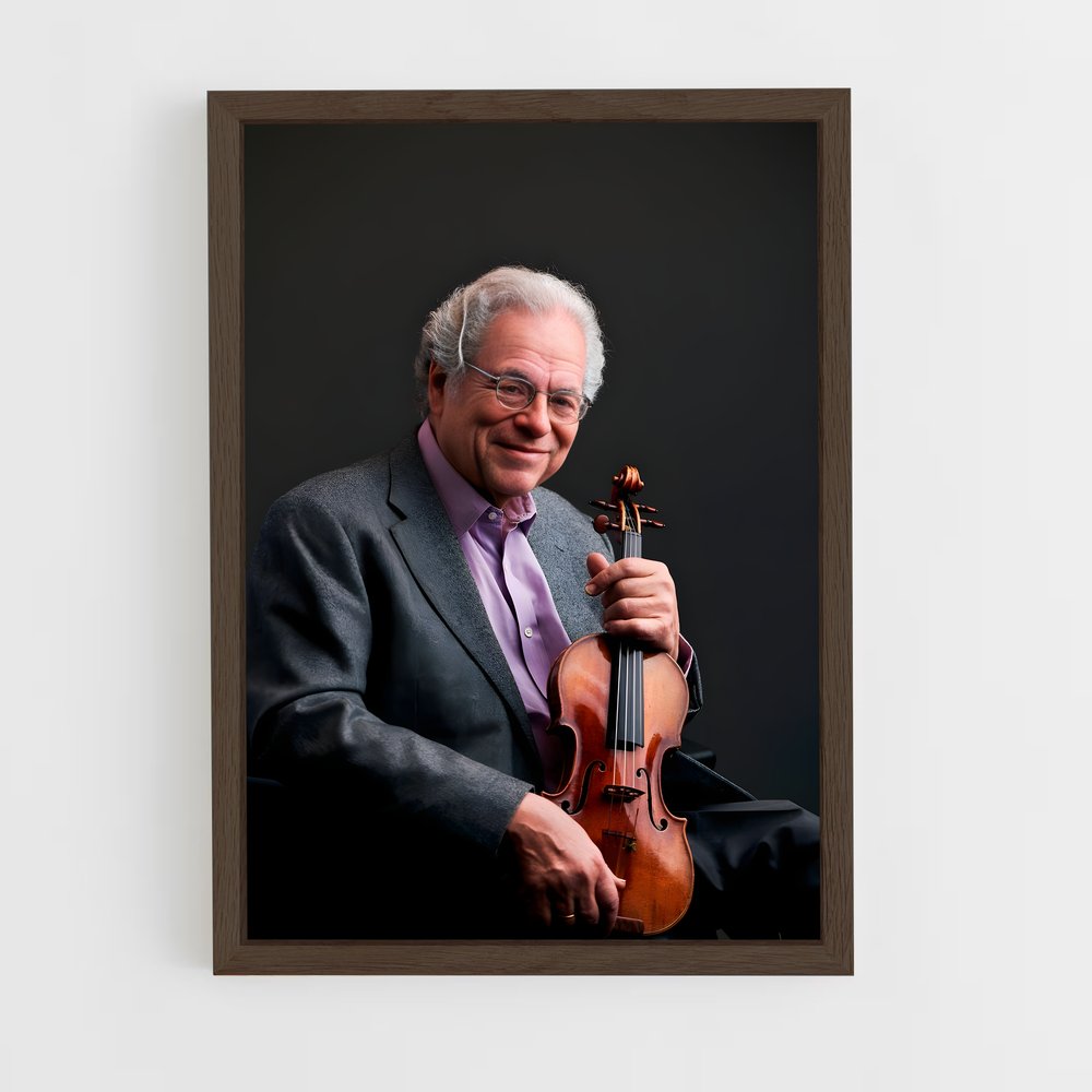 ap-itzhak perlman-3 cadre Bois foncé