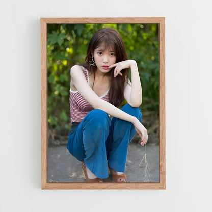 ap-iu lee ji-eun-10 cadre Bois clair