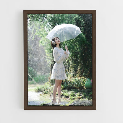 ap-iu lee ji-eun-8 cadre Bois foncé