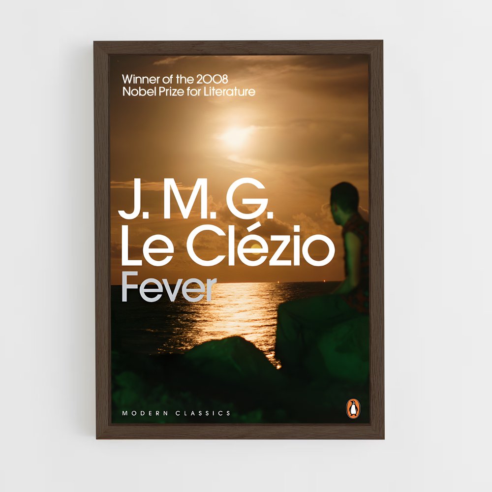 ap-j m g le clezio-3 cadre Bois foncé